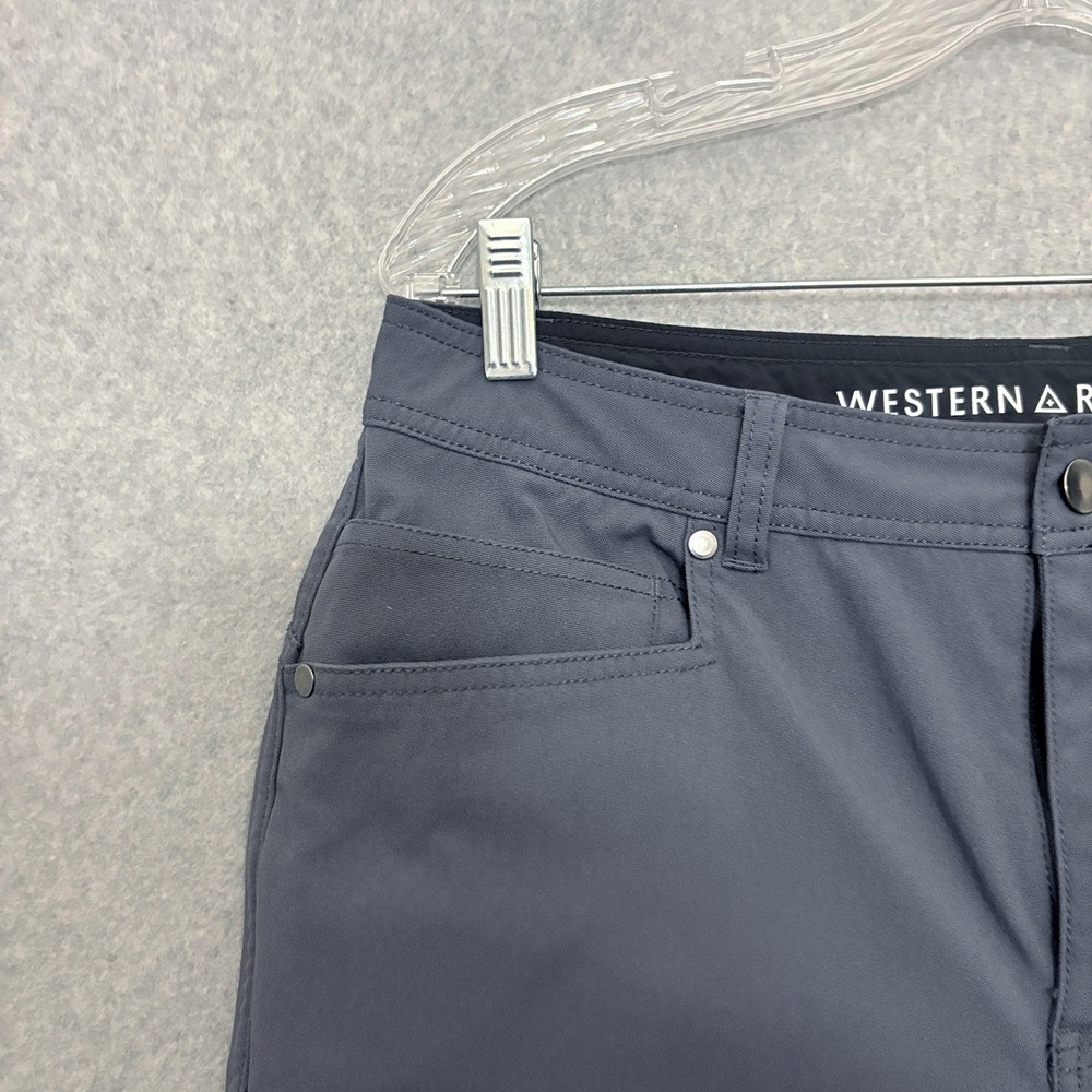 Western Rise Evolution Pants Mens 32x31 Grey Technical Performance Stretch Chino - Picture 4 of 7